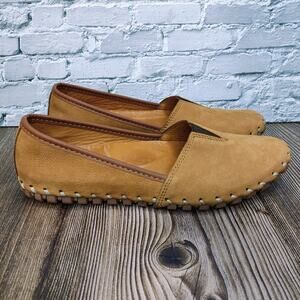 Spring Step KATHALETA Shoes Women Size 36 Slip-on Ballet Brown Nubuck Flats 5.5
